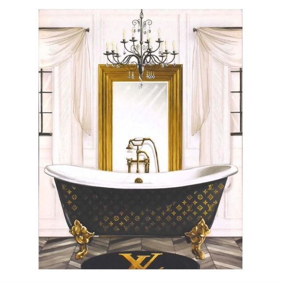 Other - Chandelier Bath Canvas Wall Art